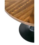 ROUND TABLE CARMELO, TOP - WALNUT, LEGS - BLACK order